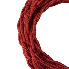 BAILEY 140310  Textielkabel Twisted 2C rood 3m  EAN: 8714681403105   Op bestelling, geen terugname