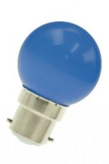 BAILEY 80100029682  LED Ball B22d G45 220-240V 1W Blue Bulk  EAN: 8714681296820   Op bestelling, geen terugname