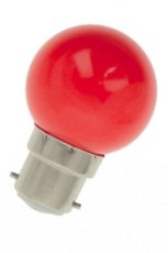 BAILEY 80100029723  LED Ball B22d G45 220-240V 1W Red Bulk  EAN: 8714681297230   Op bestelling, geen terugname
