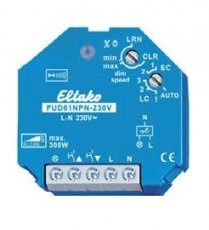 ELTAKO FUD61NPN230V  Draadloze inbouwdimmer zonder N 300W  EAN: 4010312300299   Op bestelling, geen terugname