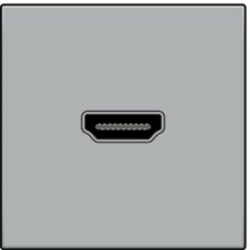 NIKO 121-69416  aansl HDMI-SCHR STERLING  EAN: 5413736314191   Op bestelling, geen terugname