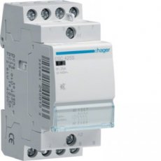HAGER ESC425S  Contactor 4x25A 230V/220VDC 4NO  EAN: 3250612400133