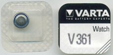 VARTA 361.101.111  Knoopcel SILVER WATCH SR58 V361 1,55V  EAN: 4008496261697   Op bestelling, geen terugname