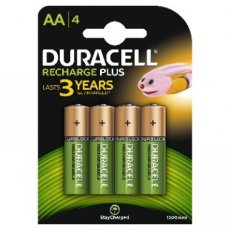 DURACELL HR6AA4  DURACELL RECHARGE PLUS AA (x4)  EAN: 5000394039247