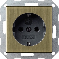GIRA 0453603  WCD/RA SH System 55 brons/zwart  EAN: 4010337097846   Op bestelling, geen terugname