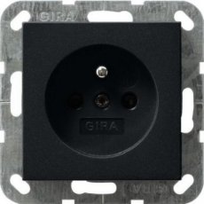 GIRA 0485005  WCD aardpen + SH System 55 zwart m  EAN: 4010337037828   Op bestelling, geen terugname