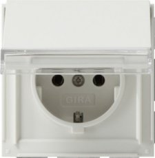 GIRA 041066  WCD/RA KD + TK Gira TX_44 (SW IB) z.wit  EAN: 4010337410669   Op bestelling, geen terugname