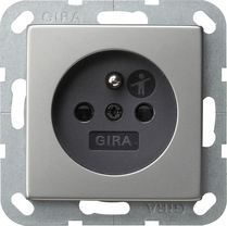 GIRA 0485600  WCD aardpen + SH System 55 edelstaal  EAN: 4010337021926   Op bestelling, geen terugname