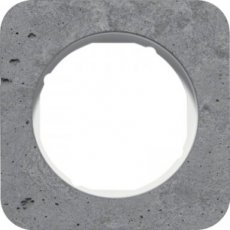 BERKER 10112379  Afdekplaat 1v R.1 beton/polarwit  EAN: 4011334412861   Op bestelling, geen terugname